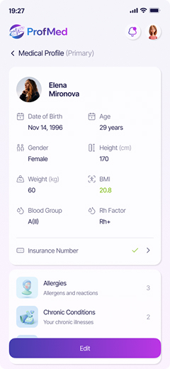 Personal Medical Profile